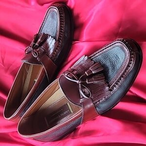 JOHNSTON & MURPHY sz10.5 Aragon 2 Kiltie Tassel moccasin loafer EXCELLENT